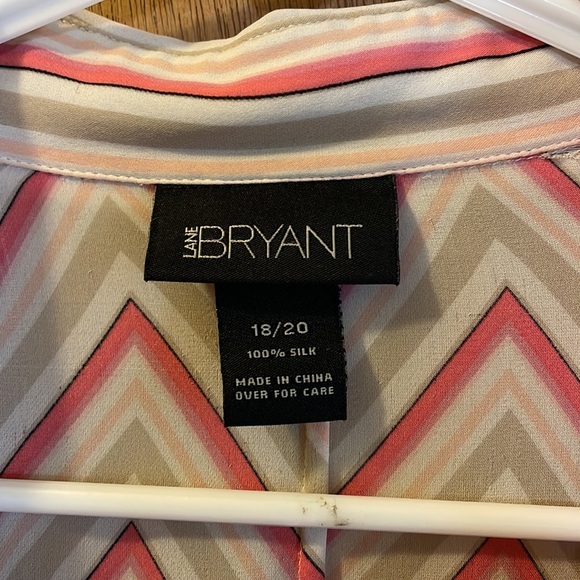 Lane Bryant Woman’s Plus Size 18/20 100% Silk Career Blouse - Picture 3 of 6